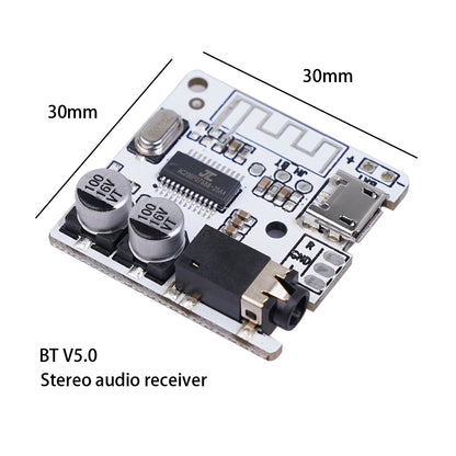 5.0 Bluetooth Audio Receiver Board 3.7-5V Wireless Stereo Audio Amplifier Module