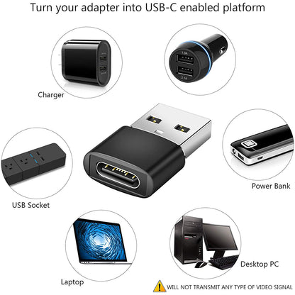 XQ-ZH0010 USB OTG Male to Type-C Female Adapter USB to USB-C Connector Charging Data Transfer Converter