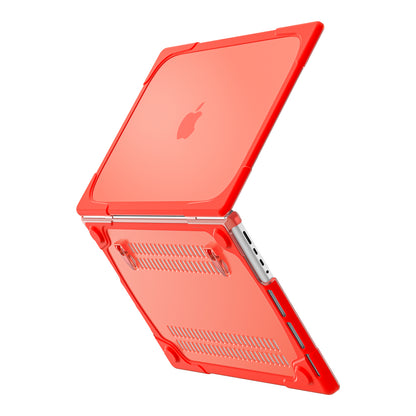 For MacBook Pro 16 inch (2021) Hard PC + TPU Laptop Case Anti-scratch Full-Protection Notebook Cover with Supporting Feet