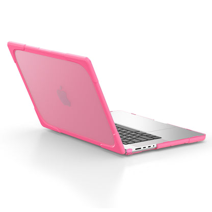 For MacBook Pro 16 inch (2021) Hard PC + TPU Laptop Case Anti-scratch Full-Protection Notebook Cover with Supporting Feet