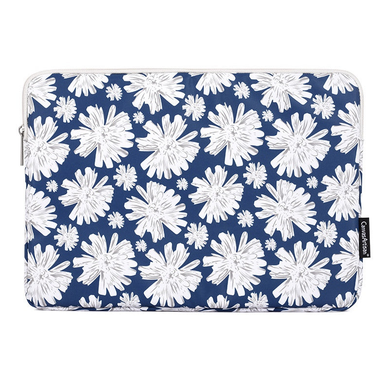 CANVASARTISAN H34-01 11-inch Notebook Shockproof Protective Sleeve Flower Print Laptop Carrying Bag