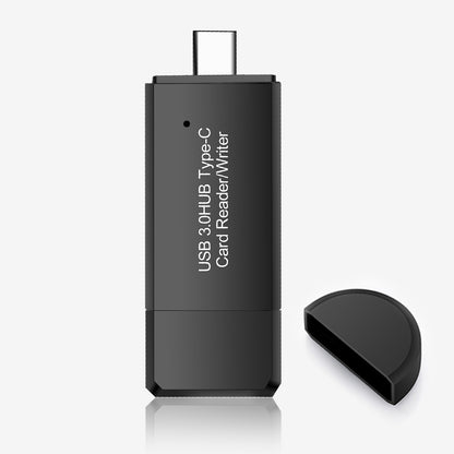 YC-432 Type-C Card Reader USB-C to USB-A 3.0 Hub Adapter with OTG Function