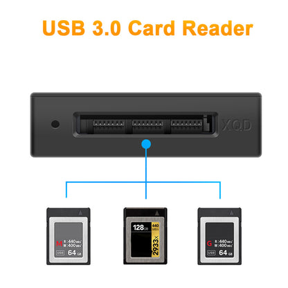 ROCKETEK CR311-C USB3.0 XQD Card Reader Type-C 5Gbps High Speed Card Reader Adapter