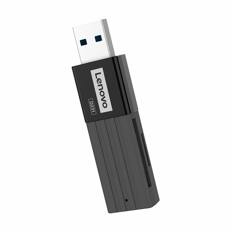 LENOVO D231 Portable USB 3.0 2-in-1 High Speed 5Gbps TF Memory Card Reader