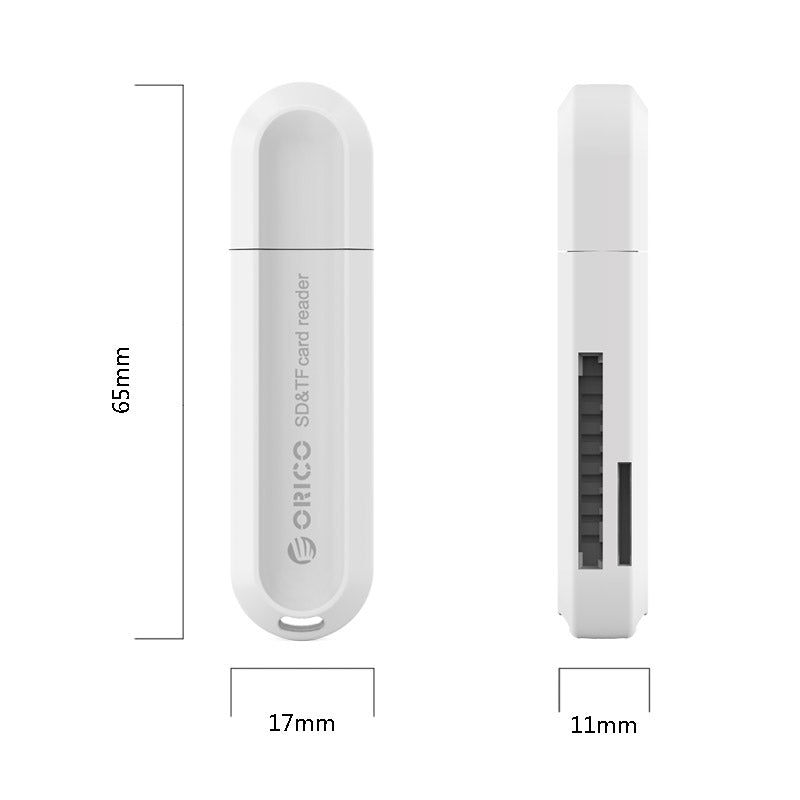 ORICO CRS21 2-in-1 USB3.0 TF Memory Card Reader 2TB Capacity High-speed Transmission USB Flash Card Reader