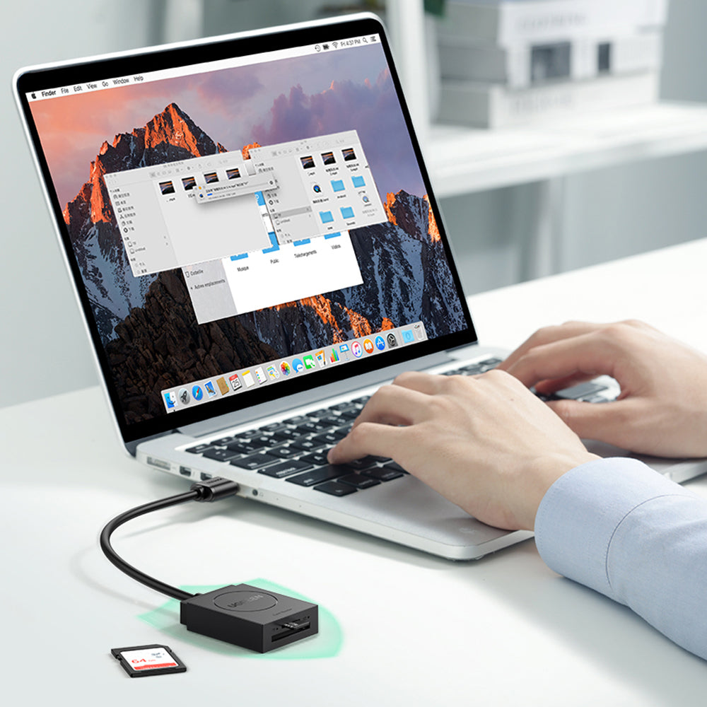 UGREEN 20250 USB 3.0 to for SD/Micro SD/TF Smart Memory Card Reader Portable High Speed Card Reader