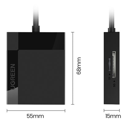 UGREEN 30229 4-in-1 USB 3.0 to for SD/Micro SD/TF/CF/MS Compact Smart Memory Card Reader for PCs/Laptops