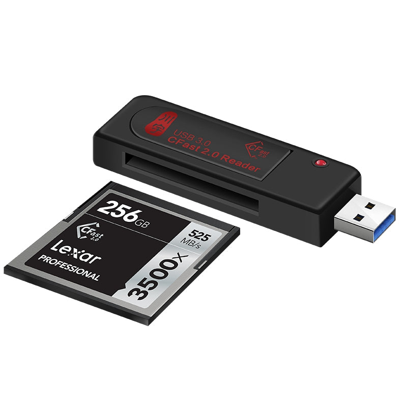 KAWAU C302 USB 3.0 CFast2.0 Card Reader for Canon 1 DX Mark II / Canon C300 Mark II