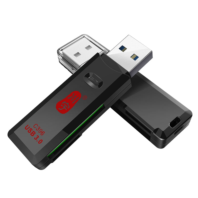 KAWAU C396DUO MINI Series 2-in-1 USB 3.0 5Gbps for SD / TF Memory Card Reader Support 2 Cards Simultaneously