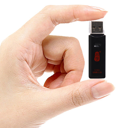 KAWAU C396DUO MINI Series 2-in-1 USB 3.0 5Gbps for SD / TF Memory Card Reader Support 2 Cards Simultaneously