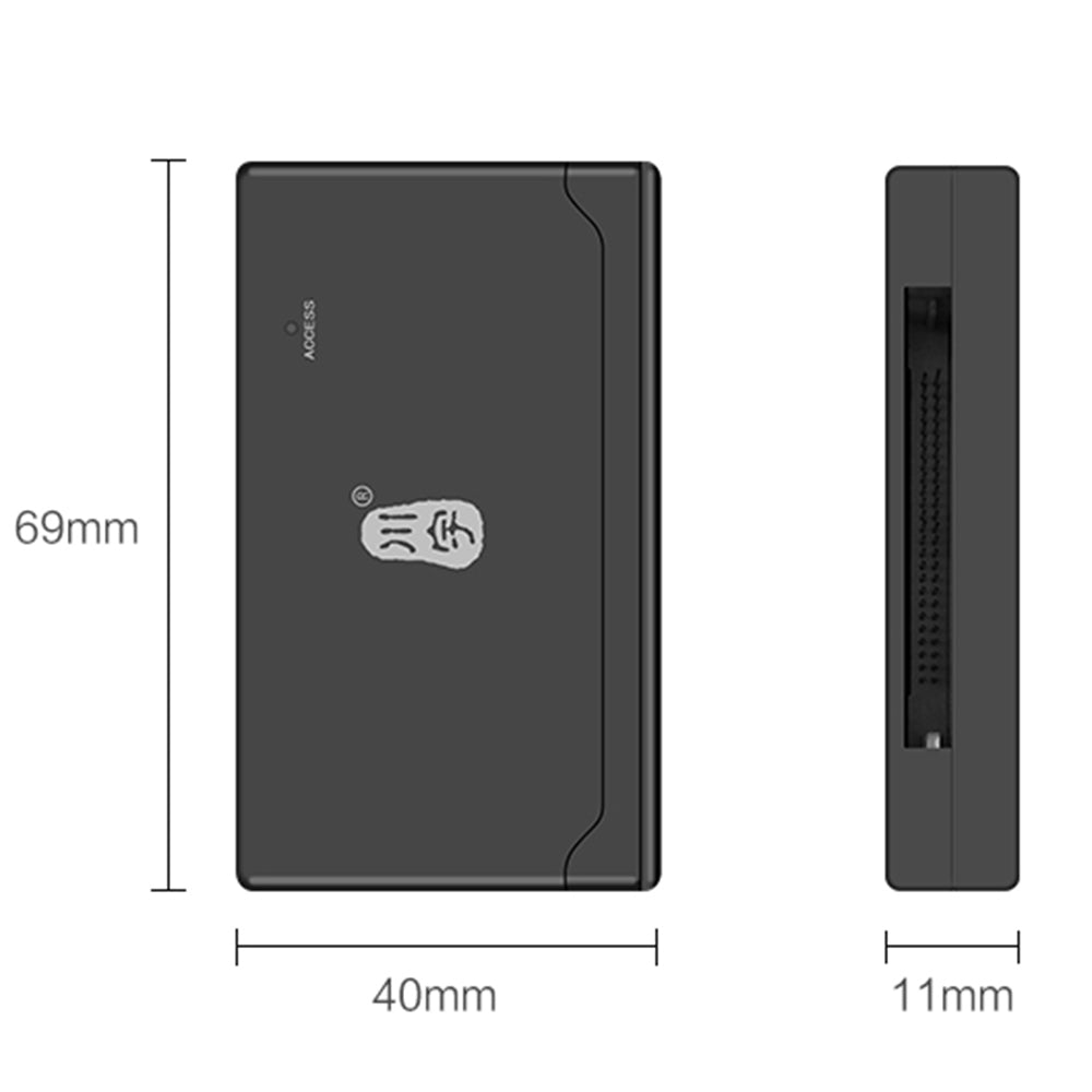 KAWAU C233 USB 2.0 480Mbps High Speed Computer Memory Card Reader for SD / CF / TF / MS Card Reader