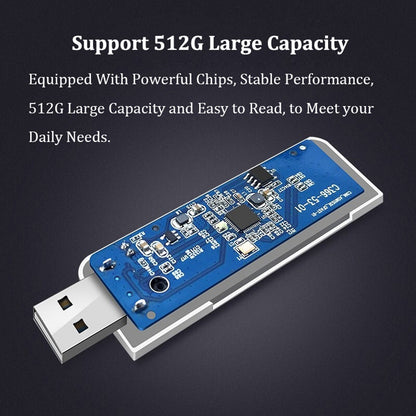 KAWAU C201 USB 2.0 CF Memory Card Reader 60MB / s High Speed 512GB Maximum Supported Memory Capacity