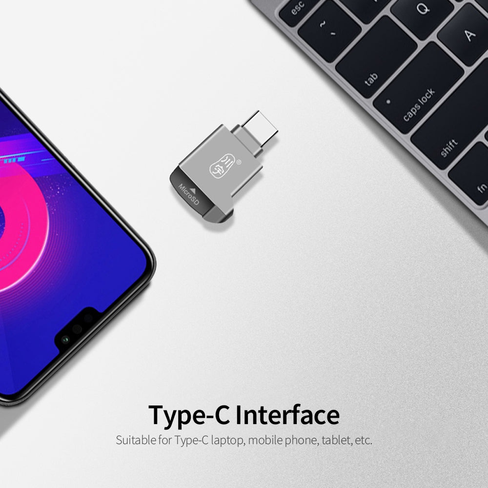 KAWAU C271 USB 2.0 Type-C 480Mbps TF Card Reader Laptop Tablet Phone Memory Card Reader
