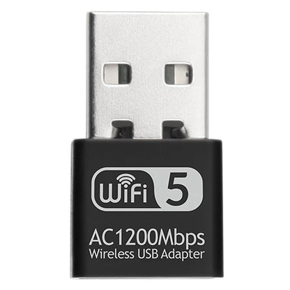 1200Mbps USB WiFi Adapter 2.4/5Ghz Dual Band Wireless Ethernet LAN USB WiFi Dongle for Desktop PC/Laptop