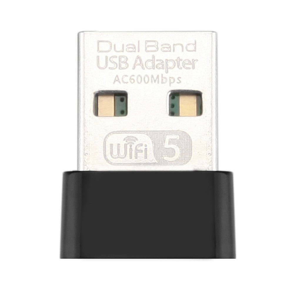 600Mbps USB Wireless 2.4G&5G WiFi Adapter Network Card RTL8811 Dual Band 802.11AC WiFi Dongle for Laptop Desktop PC