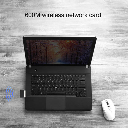 600Mbps USB Wireless 2.4G&5G WiFi Adapter Network Card RTL8811 Dual Band 802.11AC WiFi Dongle for Laptop Desktop PC