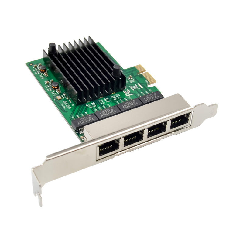 4 RJ45 Ports Gigabit Network Card PCI-E X1 Interface Ethernet LAN Adapter Card RTL8111F PCI-E Controller