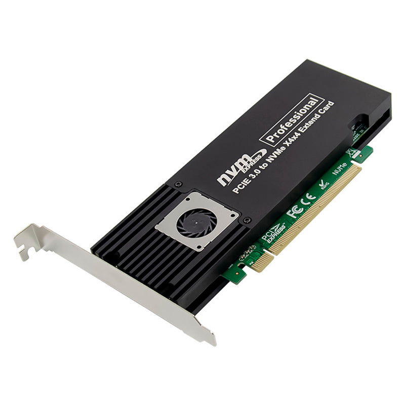 SSD Solid State Drive Adapter Expansion Card to ASM2824 PCI-E 3.0 X16 Four-channel NVMe