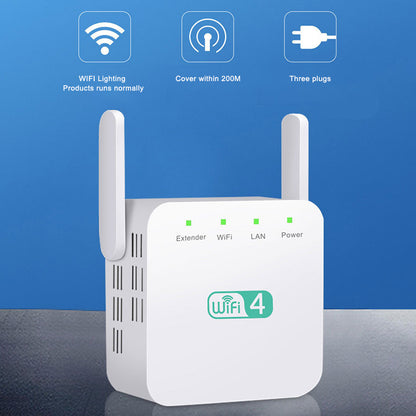 WD-611U 300Mbps 2.4GHz WiFi Extender Repeater Wireless Signal Booster Amplifier