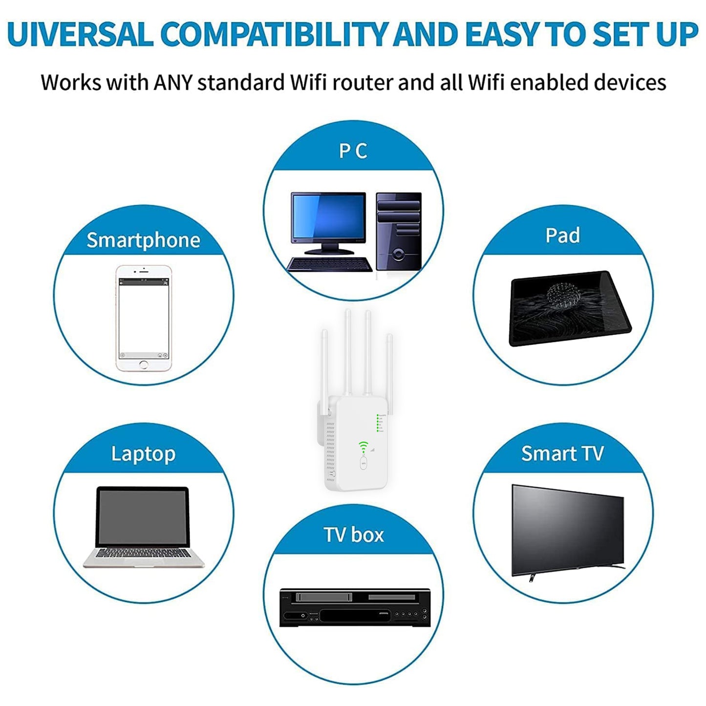 U10-300 Lightweight Repeater Wireless Router WiFi Booster 300Mbps WiFi Repeater