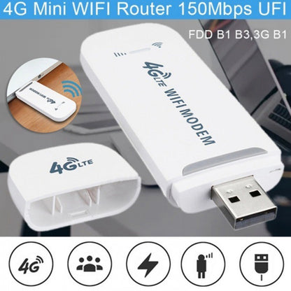 4G LTE B1 / B3 / B5 USB Modem WiFi Dongle 150Mbps Mini Mobile WiFi Hotspot Router