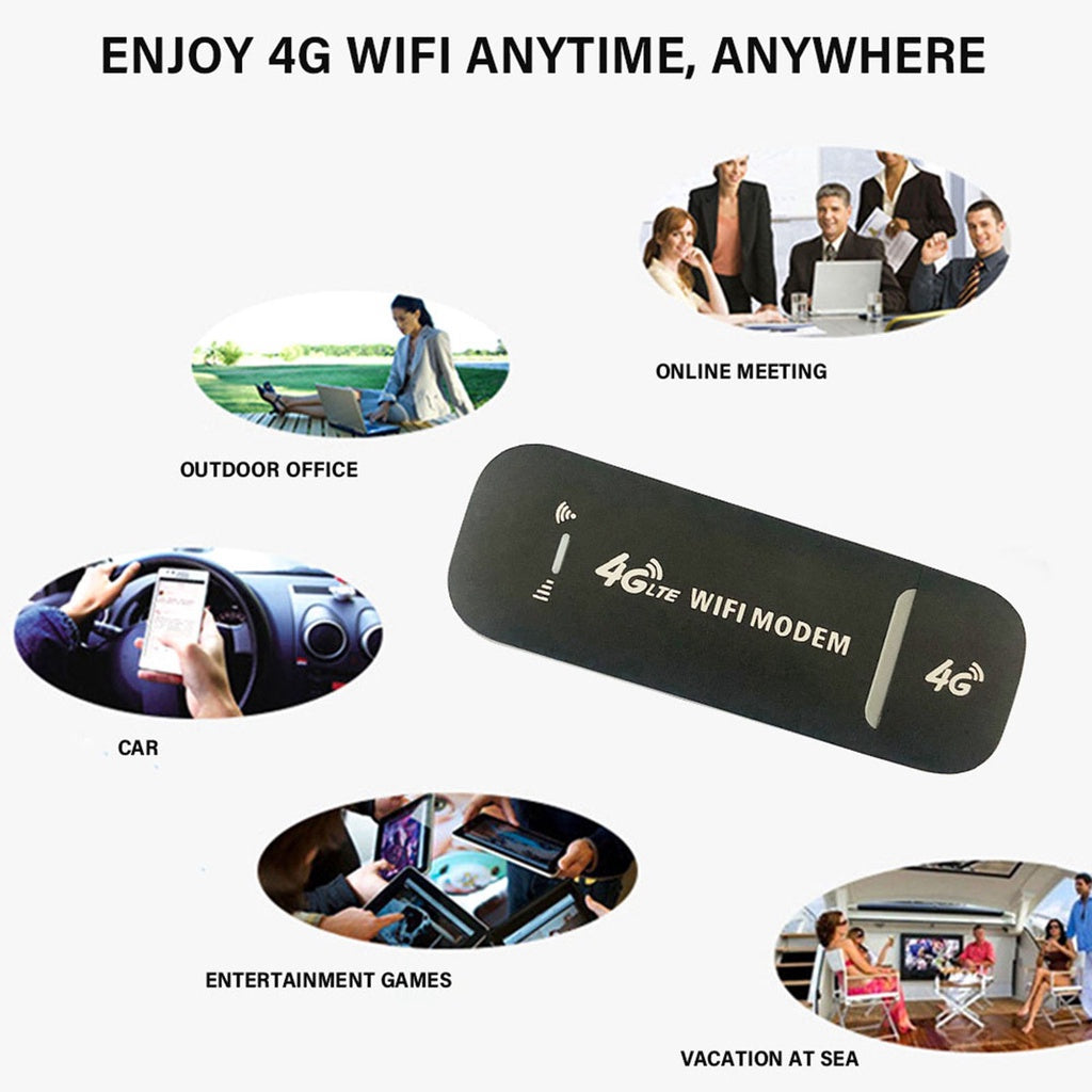 4G LTE B1 / B3 / B5 USB Modem WiFi Dongle 150Mbps Mini Mobile WiFi Hotspot Router