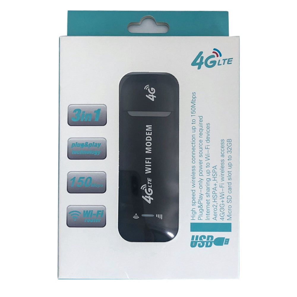 4G LTE B1 / B3 / B5 USB Modem WiFi Dongle 150Mbps Mini Mobile WiFi Hotspot Router