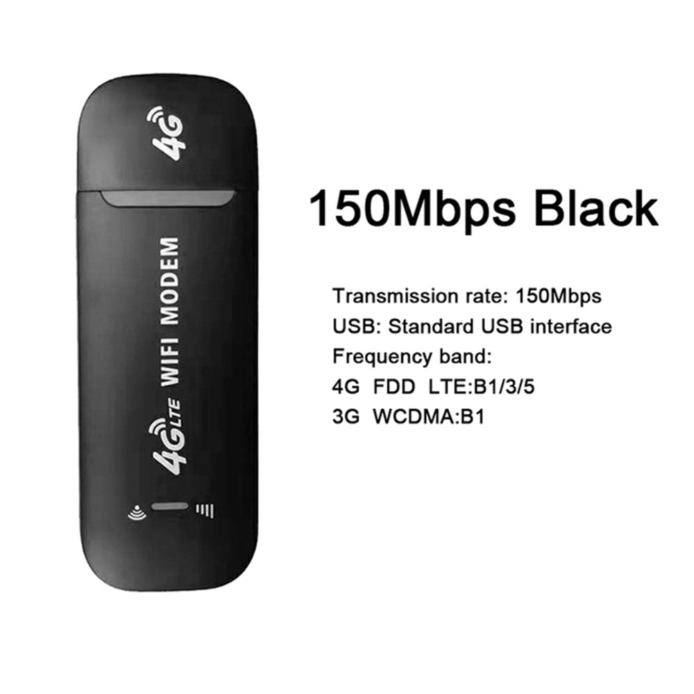 4G LTE B1 / B3 / B5 USB Modem WiFi Dongle 150Mbps Mini Mobile WiFi Hotspot Router