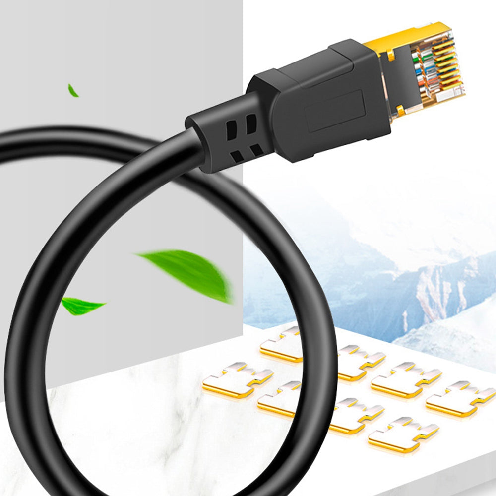 CABLECREATION CL0315 2m 40Gbps 2000Mhz Cat8 Ethernet Cable RJ45 Internet Network Cable Gigabit SFTP Shielded LAN Cord