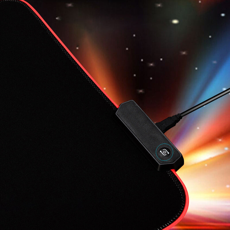 350x250x3mm RGB Gaming Mouse Pad USB Colorful LED Light Cool Mouse Mat