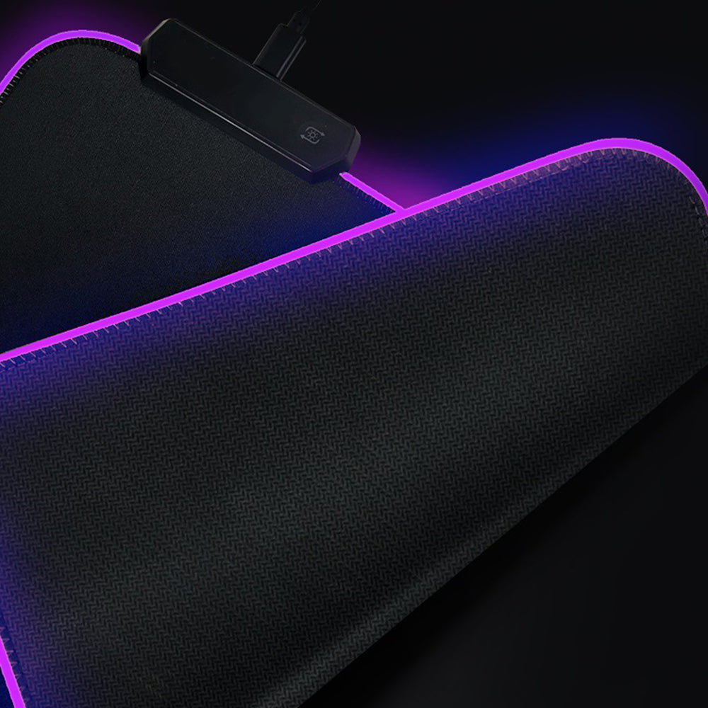 350x250x3mm RGB Gaming Mouse Pad USB Colorful LED Light Cool Mouse Mat