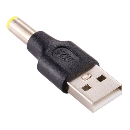 10Pcs DC Power Plug 5.5 x 2.5mm Male To USB 2.0 Male Adapter