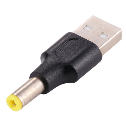 10Pcs DC Power Plug 5.5 x 2.5mm Male To USB 2.0 Male Adapter