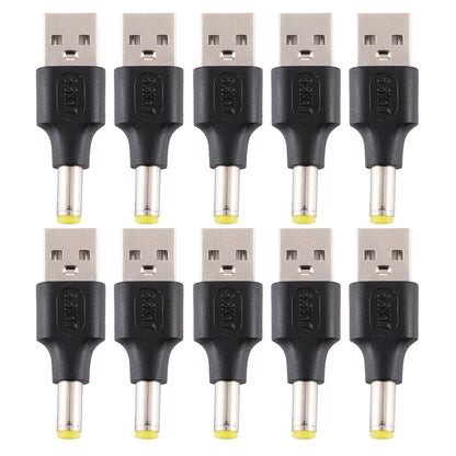 10Pcs DC Power Plug 5.5 x 1.7mm Male To USB 2.0 Male Adapter