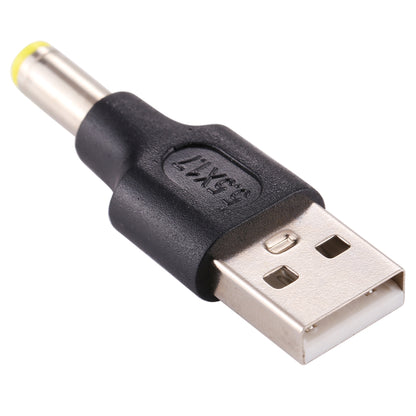 10Pcs DC Power Plug 5.5 x 1.7mm Male To USB 2.0 Male Adapter