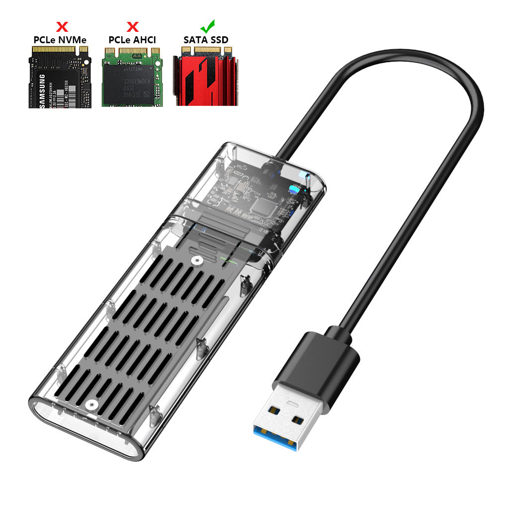 JMS578 USB3.0 SSD Solid State PCIE Protocol M.2 NGFF SATA Mobile Hard Disk Enclosure