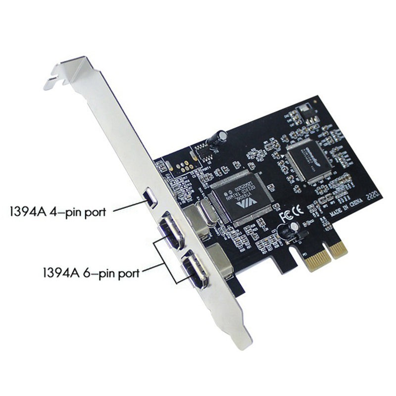 PCI-E 1X 1394 DV HDV HD Video Capture Card PCI-E to 1394 1394 Adapter Card Support DV/HDV/1440 x 1080 HD Camera