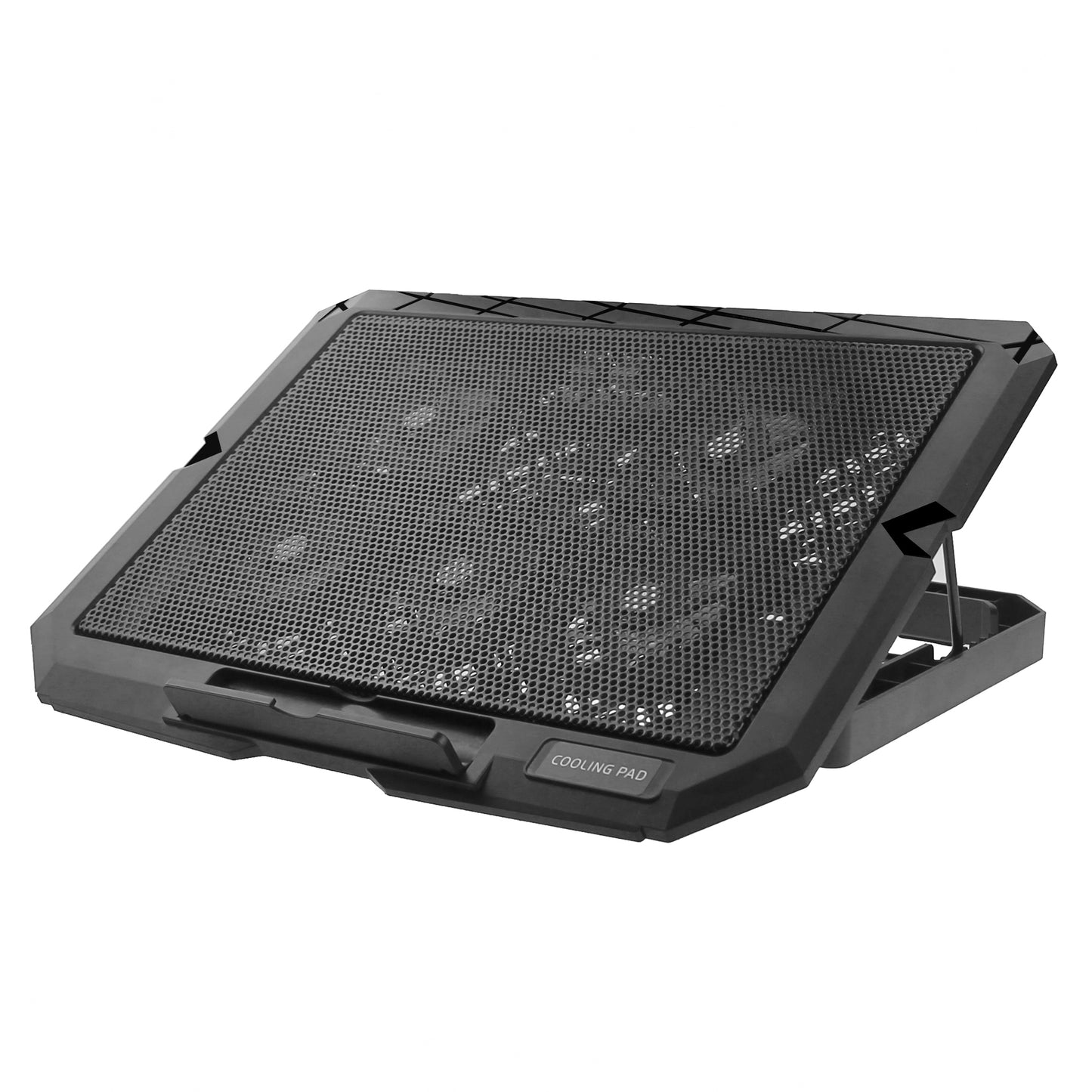 X5 Mute 5-Fan Laptop Cooling Stand Adjustable Wind Speed 7-Gear Height Notebook Cooler