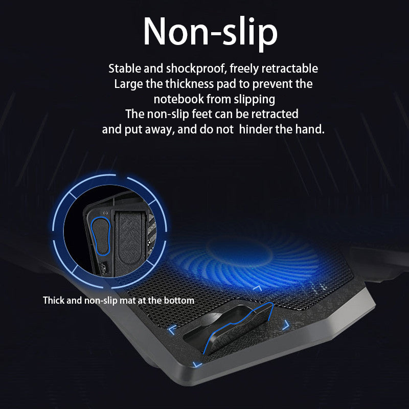 S400 Desktop Notebook Heat Dissipation Base Mute 4-Fan Cooler Stand Laptop Gaming Cooling Pad