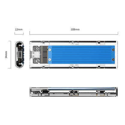 ORICO TCM2M-C3 M.2 Dual Protocol SSD Enclosure 10Gbps