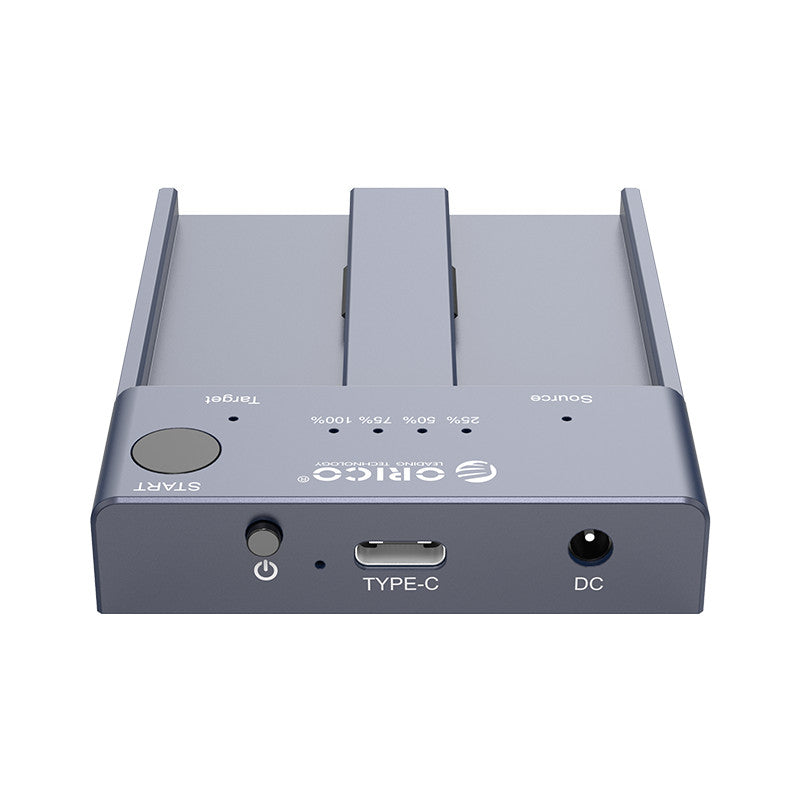 ORICO M2P2-C3-C NVME M.2 Dual Bay External Hard Drive Docking Station for PS4/Computer/Laptop, Support Total 4TB Capacity