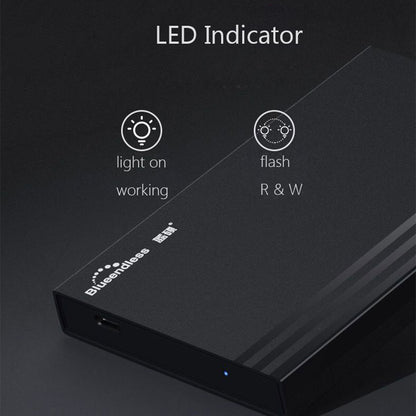 BLUEENDLESS MR23S USB3.0 to SATA External Hard Drive 2.5 inch HDD SSD Case Enclosure 5Gbps High-Speed Box