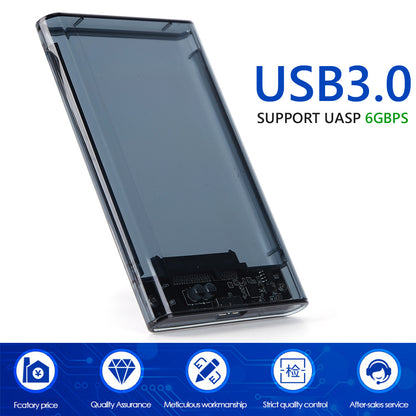 2.5 inch USB3.0 Hard Disk Box HDD Enclosure Computer Adapter with USB3.0 Small Board/USB Cable