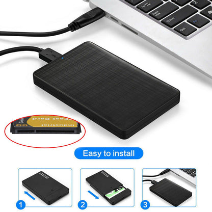 UC-168 CFast to USB-C USB3.0 + SATA Card Adapter 2.5" Case SSD HDD CFast Card Reader External Enclosure for PC Laptop