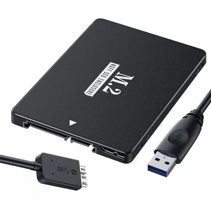 SA-018 NGFF B+M Key M.2 SSD Card to 2.5inch SATA Micro USB 3.0 Combo HDD Disk Drive Enclosure with Micro USB Cable