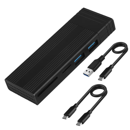 USB3.1 Gen2 Type-C Hub M.2 Solid-state NVMe SATA Dual-protocol Hard Drive Enclosure Docking Station