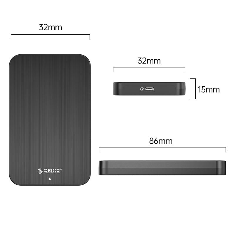 ORICO ORICO-HM25C3 HDD SSD Case 2.5-inch SATA Hard Drive Enclosure Computer External Hard Disk Box