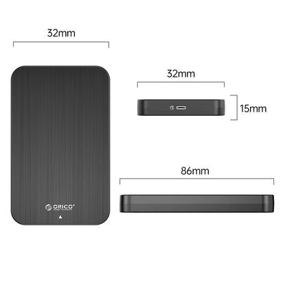 ORICO ORICO-HM25C3 HDD SSD Case 2.5-inch SATA Hard Drive Enclosure Computer External Hard Disk Box