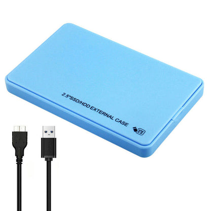 U25 2.5 inch SSD USB3.0 External Hard Drive Enclosure Hard Disk Box Compatible with 2.5-inch SATA Hard Disk