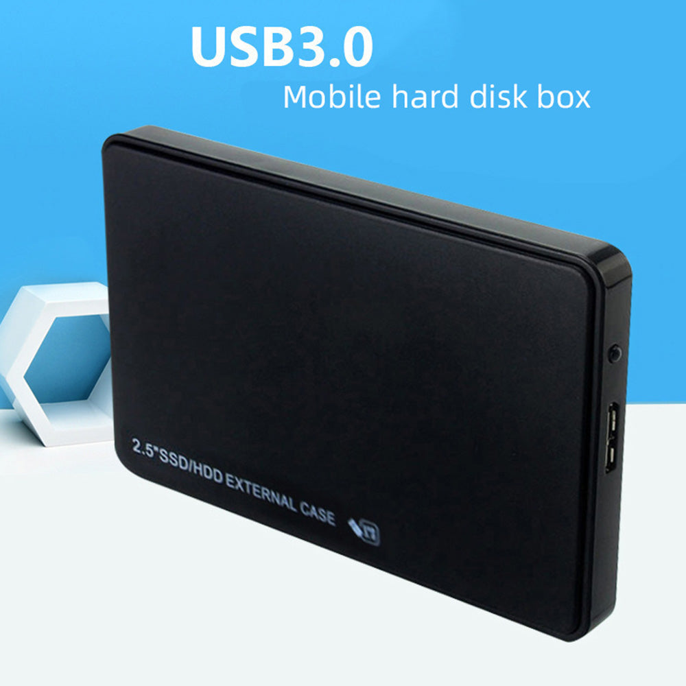 U25 2.5 inch SSD USB3.0 External Hard Drive Enclosure Hard Disk Box Compatible with 2.5-inch SATA Hard Disk